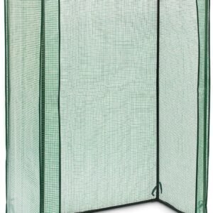 Sera Relaxdays pentru rosii, 150 x 100 x 50 cm H x L x A, Acoperis inclinat, Sera cu folie, rezistenta la intemperii, pentru balcon si gradina, 50 x 100 x 150 cm